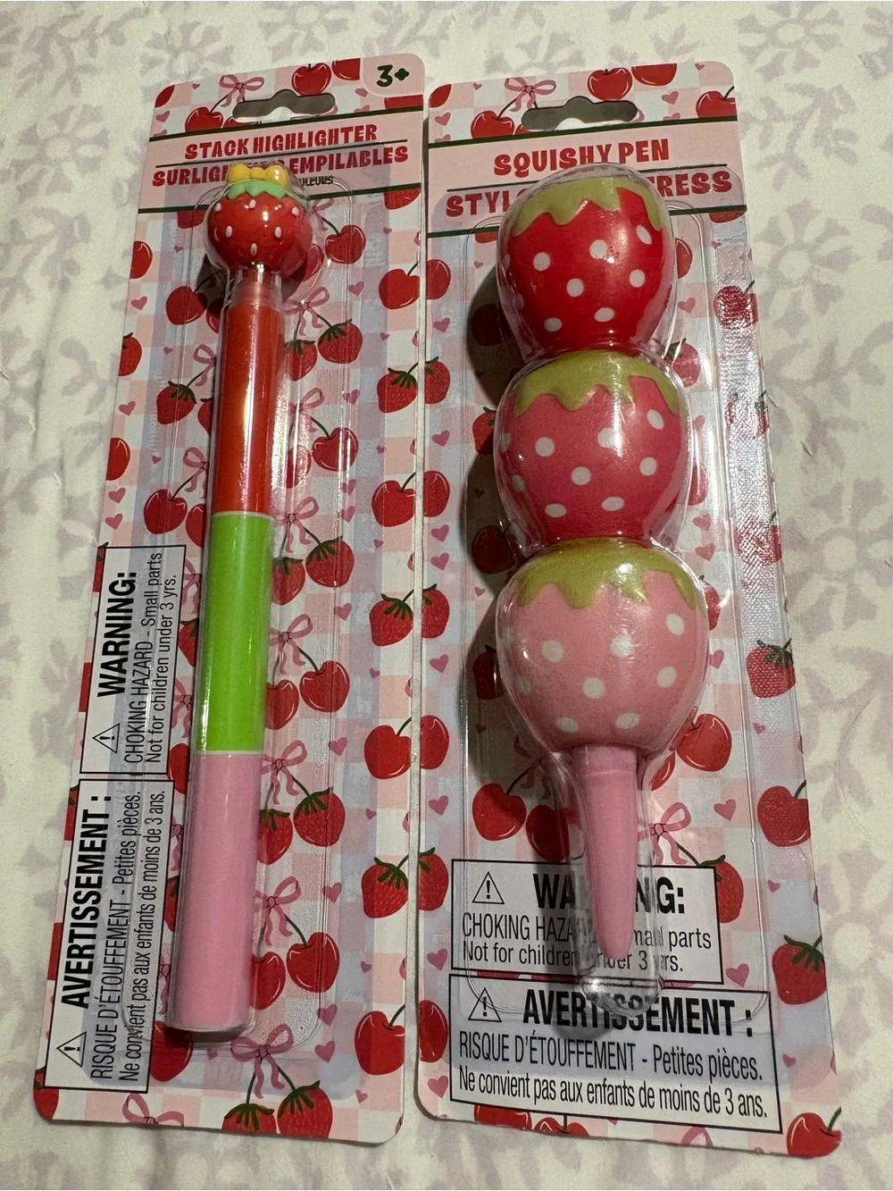 Literally Just a Girl Pink Cherry Pencil Case & Accessory Set